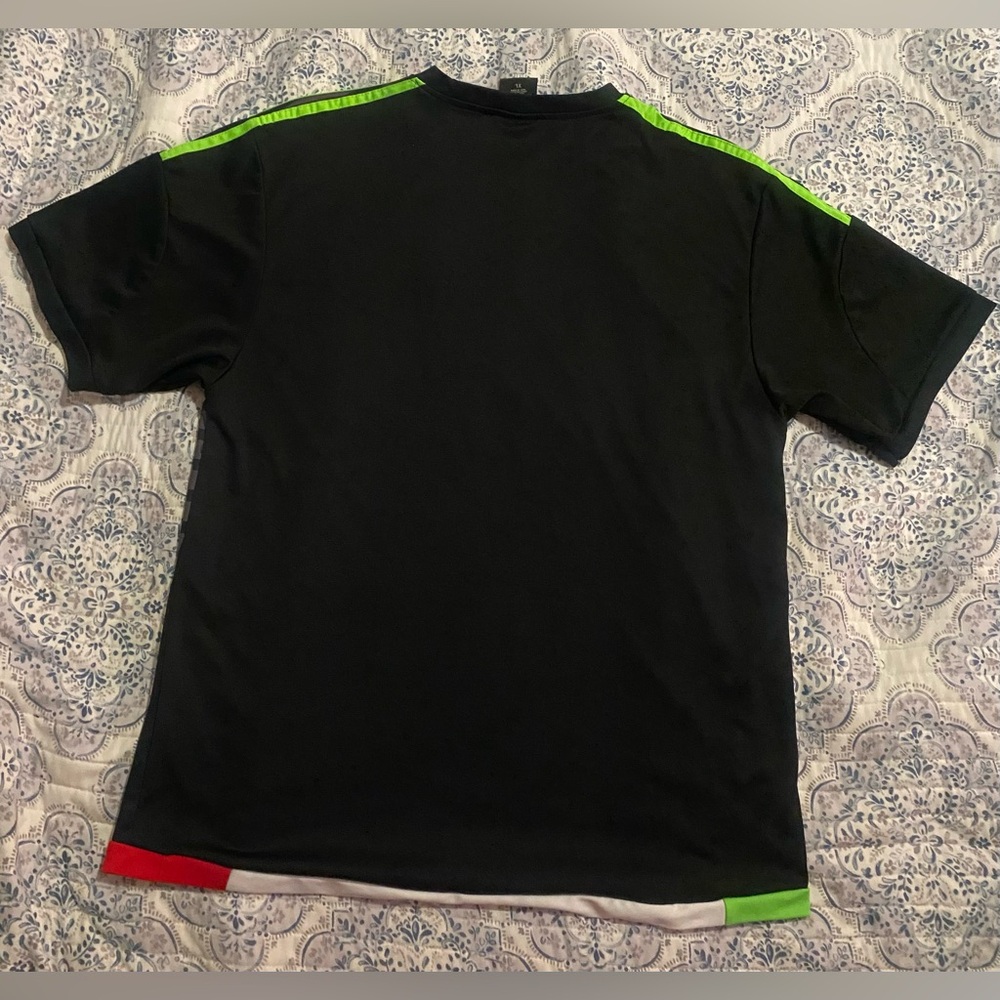 Men's Federacion Mexicana De Futbol Jersey Shirt Black / Gray Green XLarge Lada - Picture 2 of 5